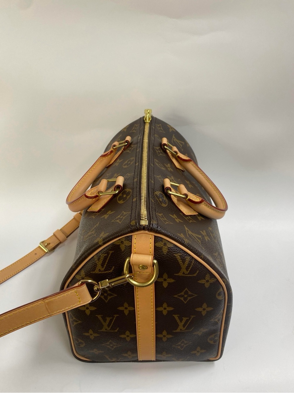 Louis Vuitton Brown Monogram Speedy 30 Bandouliere - Picture 13 of 15